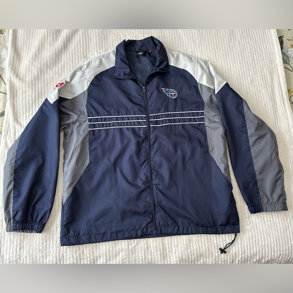 NFL Tennessee Titans Full Zip Windbreaker/Jacket Size Large - Picture 7 of 12